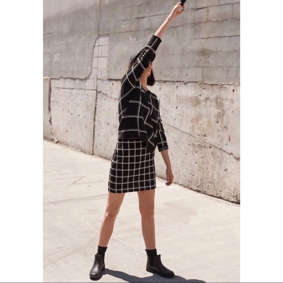 Madewell Dresses & Skirts - double windowpane mini skirt